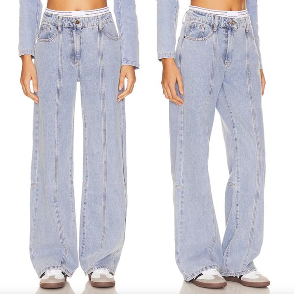 Lioness Dawson Wide Leg Jeans - Picture 1 of 5